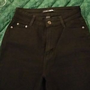 Fashion Nova high rise black skinny